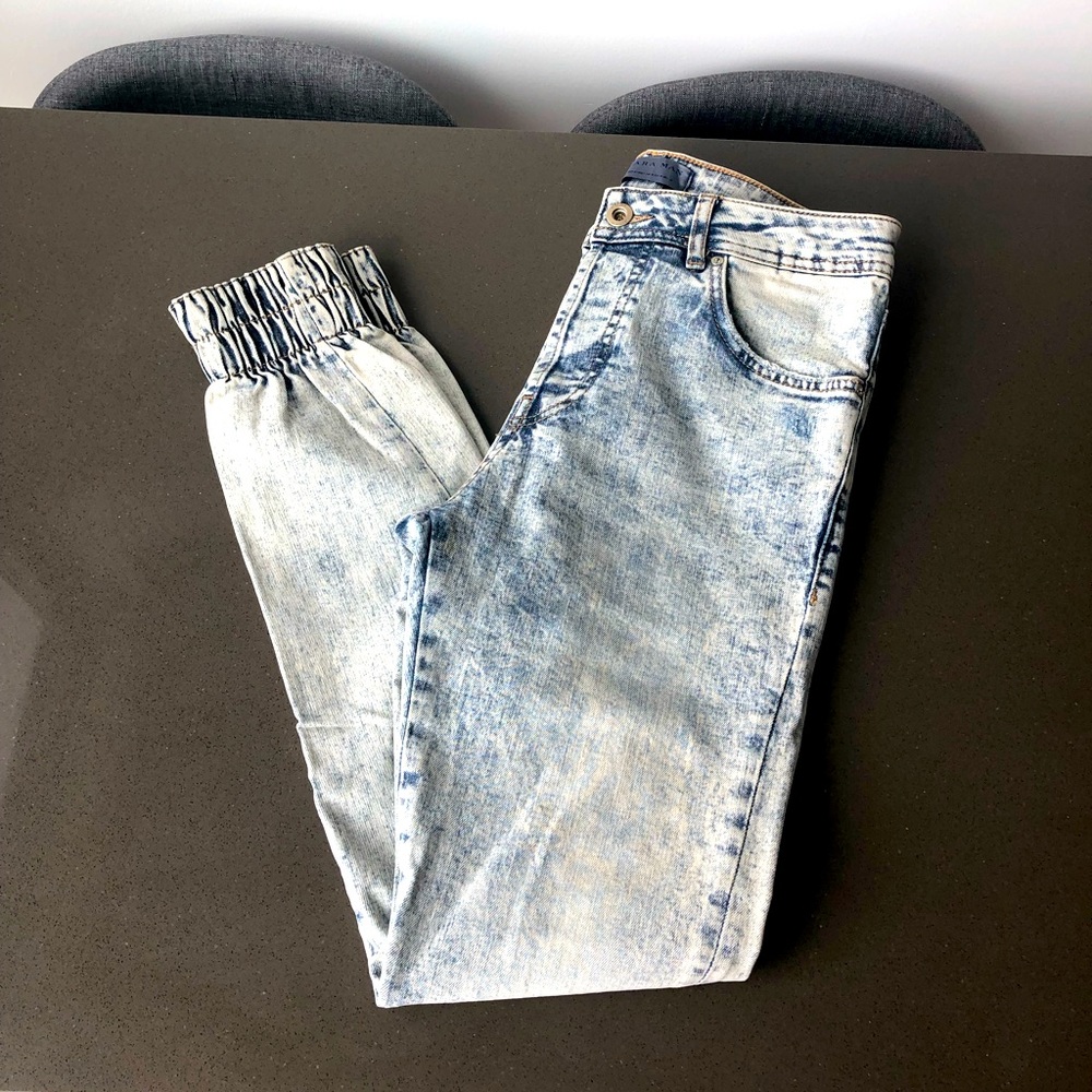 Denim joggers